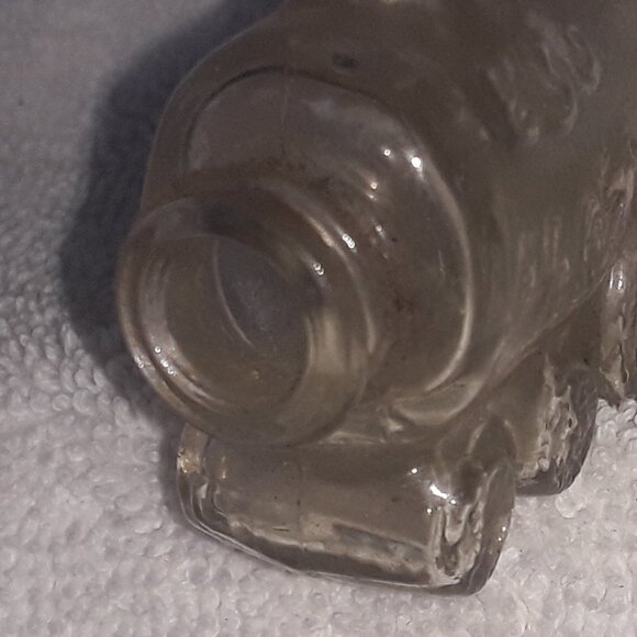 Vintage 1940's Glass Train Engine Candy Container, 3 7/8" Long - Picture 3 of 5